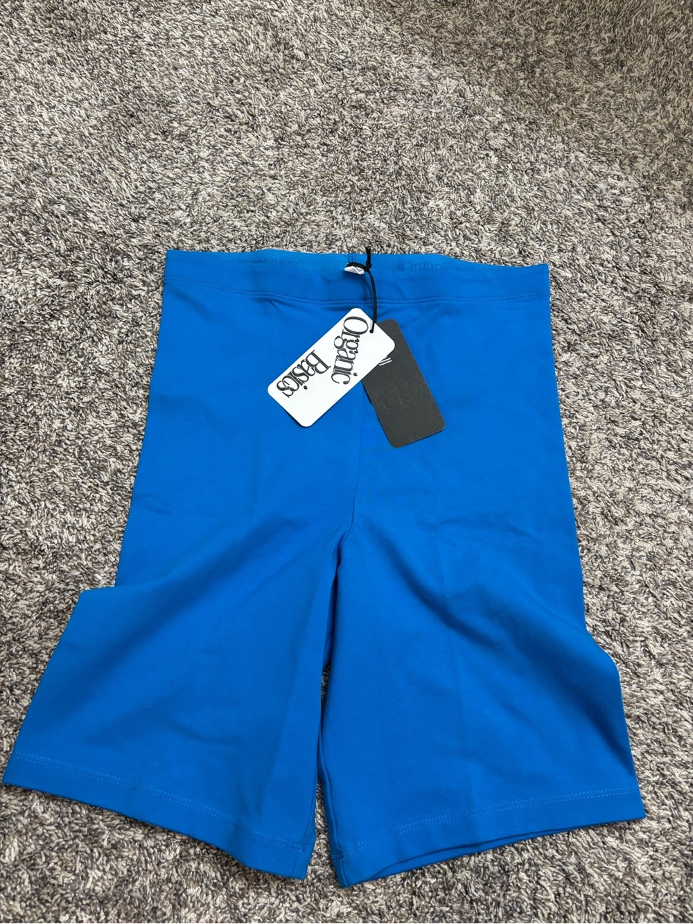 Organic Basics Blue Active Biker Shorts with Tags Sz Small